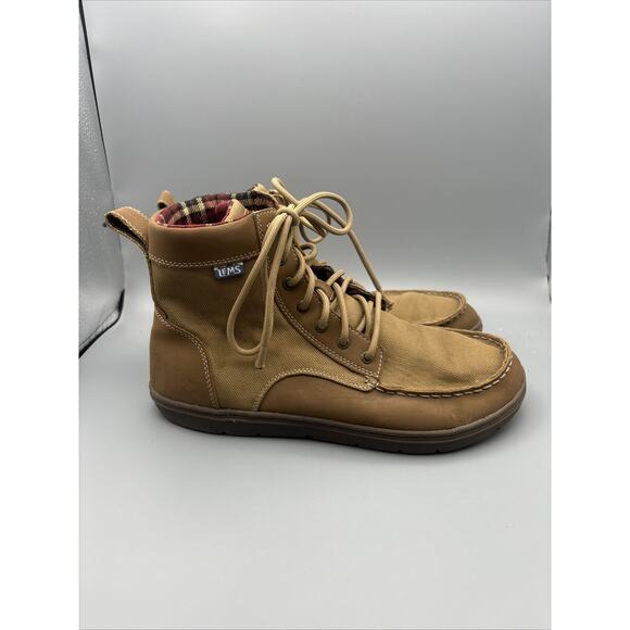 Lems Boulder Boot Shoe Mens Size 11 Hiking Casual Lace Up Lightweight Flannel - Picture 1 of 7